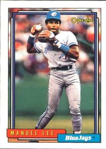 #634 Manuel Lee - Toronto Blue Jays - 1992 O-Pee-Chee Baseball