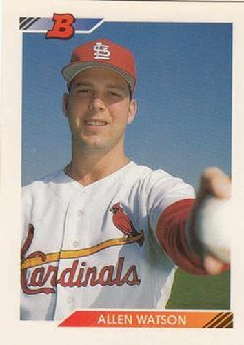 #634 Allen Watson - St. Louis Cardinals - 1992 Bowman Baseball