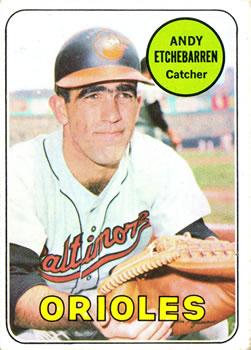 #634 Andy Etchebarren - Baltimore Orioles - 1969 Topps Baseball