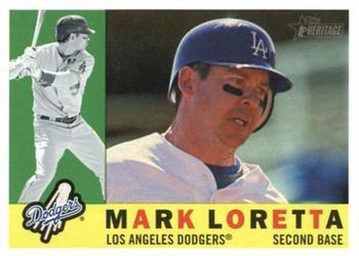 #634 Mark Loretta - Los Angeles Dodgers - 2009 Topps Heritage Baseball