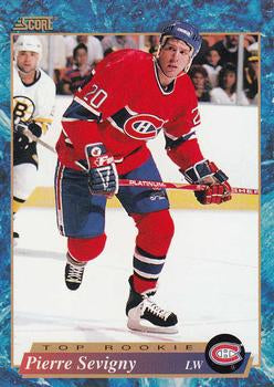 #634 Pierre Sevigny - Montreal Canadiens - 1993-94 Score Canadian Hockey