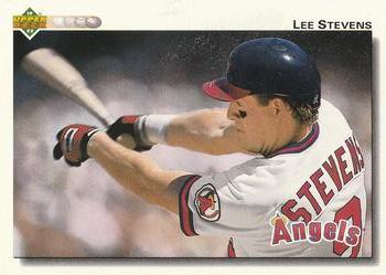 #634 Lee Stevens - California Angels - 1992 Upper Deck Baseball