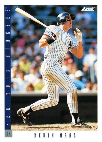 #634 Kevin Maas - New York Yankees - 1993 Score Baseball