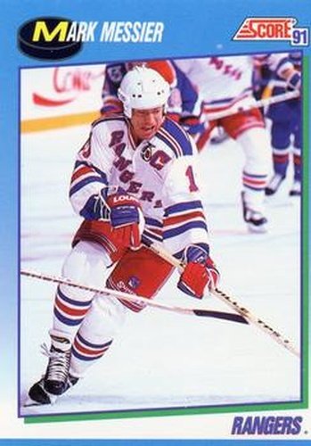 #635 Mark Messier - New York Rangers - 1991-92 Score Canadian Hockey