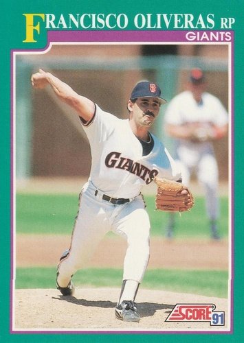 #635 Francisco Oliveras - San Francisco Giants - 1991 Score Baseball