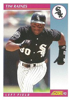 #635 Tim Raines - Chicago White Sox - 1992 Score Baseball