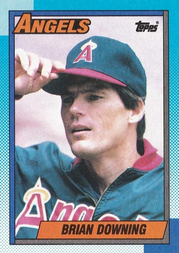 #635 Brian Downing - California Angels - 1990 Topps Baseball