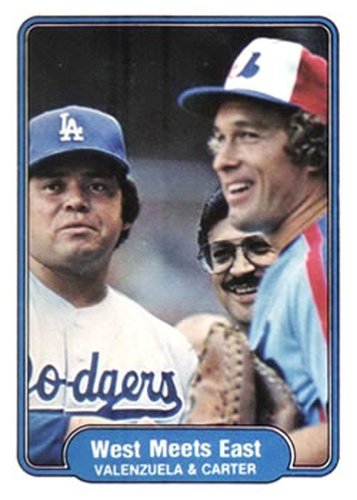 #635 Fernando Valenzuela / Gary Carter - Los Angeles Dodgers / Montreal Expos - 1982 Fleer Baseball