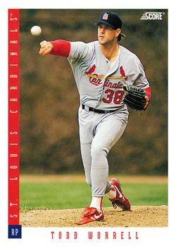 #635 Todd Worrell - St. Louis Cardinals - 1993 Score Baseball