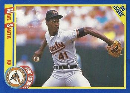 #635 Mike Smith - Baltimore Orioles - 1990 Score Baseball