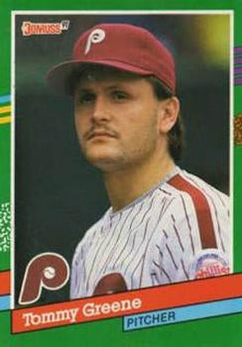 #635 Tommy Greene - Philadelphia Phillies - 1991 Donruss Baseball