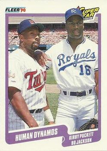 #635 Kirby Puckett / Bo Jackson - Minnesota Twins / Kansas City Royals - 1990 Fleer USA Baseball