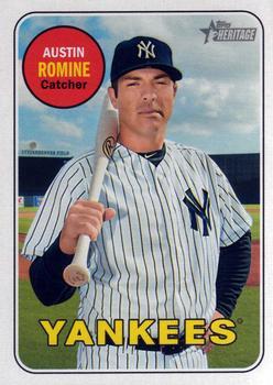 #635 Austin Romine - New York Yankees - 2018 Topps Heritage Baseball
