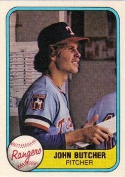 #635 John Butcher - Texas Rangers - 1981 Fleer Baseball