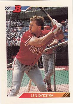 #635 Len Dykstra - Philadelphia Phillies - 1992 Bowman Baseball