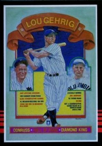 #635 Lou Gehrig - New York Yankees - 1985 Donruss Baseball