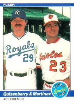 #635 Dan Quisenberry / Tippy Martinez - Kansas City Royals / Baltimore Orioles - 1984 Fleer Baseball