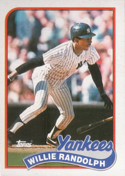 #635 Willie Randolph - New York Yankees - 1989 Topps Baseball