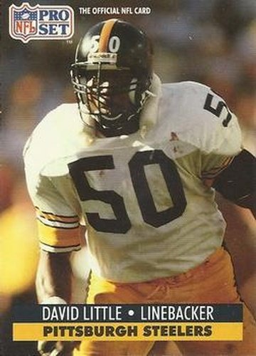 #635 David Little - Pittsburgh Steelers - 1991 Pro Set Football