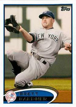 #635 Brett Gardner - New York Yankees - 2012 Topps Baseball
