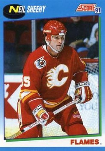 #636 Neil Sheehy - Calgary Flames - 1991-92 Score Canadian Hockey