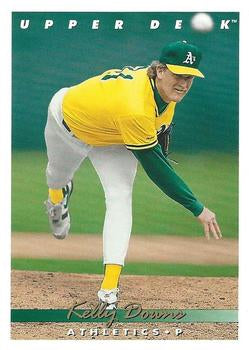 #636 Kelly Downs - Oakland Athletics - 1993 Upper Deck Baseball