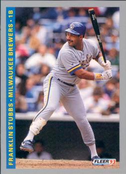 #636 Franklin Stubbs - Milwaukee Brewers - 1993 Fleer Baseball