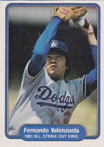 #636 Fernando Valenzuela - Los Angeles Dodgers - 1982 Fleer Baseball