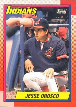 #636 Jesse Orosco - Cleveland Indians - 1990 O-Pee-Chee Baseball