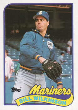 #636 Bill Wilkinson - Seattle Mariners - 1989 Topps Baseball
