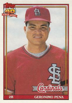 #636 Geronimo Pena - St. Louis Cardinals - 1991 O-Pee-Chee Baseball