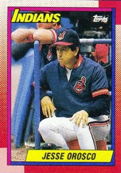 #636 Jesse Orosco - Cleveland Indians - 1990 Topps Baseball