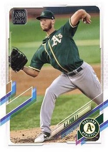#636 A.J. Puk - Oakland Athletics - 2021 Topps Baseball