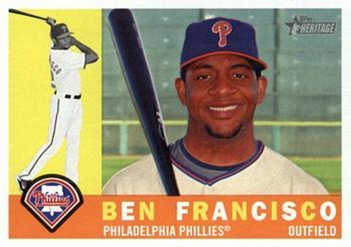 #636 Ben Francisco - Philadelphia Phillies - 2009 Topps Heritage Baseball