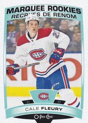 #636 Cale Fleury - Montreal Canadiens - 2019-20 O-Pee-Chee Update Hockey