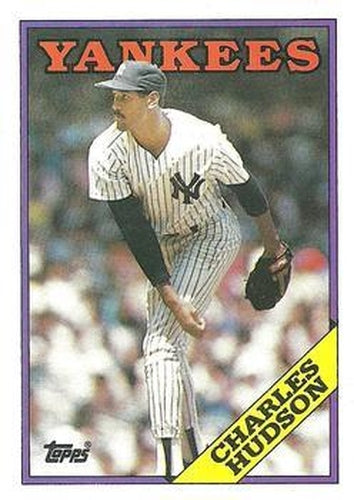 #636 Charles Hudson - New York Yankees - 1988 Topps Baseball
