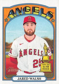#636 Jared Walsh - Los Angeles Angels - 2021 Topps Heritage Baseball