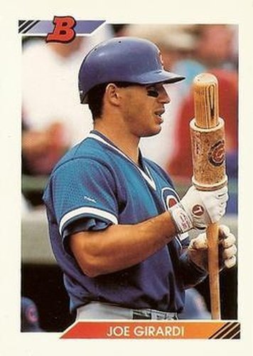#636 Joe Girardi - Chicago Cubs - 1992 Bowman Baseball