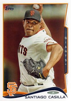 #636 Santiago Casilla - San Francisco Giants - 2014 Topps Baseball