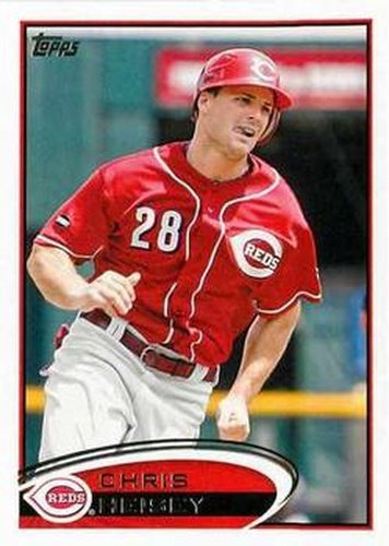 #636 Chris Heisey - Cincinnati Reds - 2012 Topps Baseball