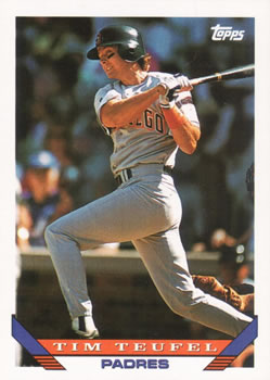 #636 Tim Teufel - San Diego Padres - 1993 Topps Baseball