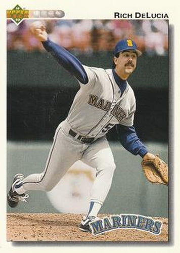 #637 Rich DeLucia - Seattle Mariners - 1992 Upper Deck Baseball