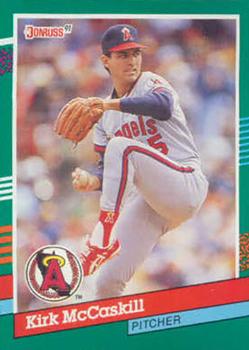 #637 Kirk McCaskill - California Angels - 1991 Donruss Baseball