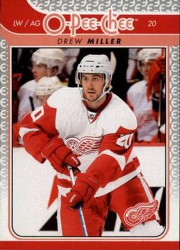 #637 Drew Miller - Detroit Red Wings - 2009-10 O-Pee-Chee Hockey