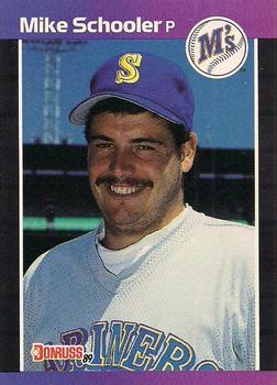 #637 Mike Schooler - Seattle Mariners - 1989 Donruss Baseball