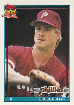 #637 Bruce Ruffin - Philadelphia Phillies - 1991 O-Pee-Chee Baseball