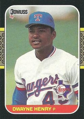 #637 Dwayne Henry - Texas Rangers - 1987 Donruss Baseball