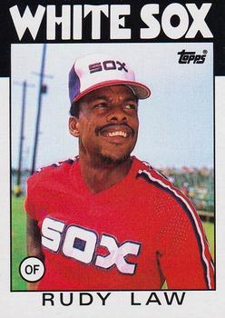#637 Rudy Law - Chicago White Sox - 1986 Topps Baseball