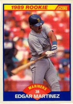 #637 Edgar Martinez - Seattle Mariners - 1989 Score Baseball