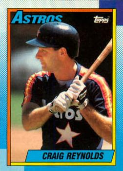 #637 Craig Reynolds - Houston Astros - 1990 Topps Baseball